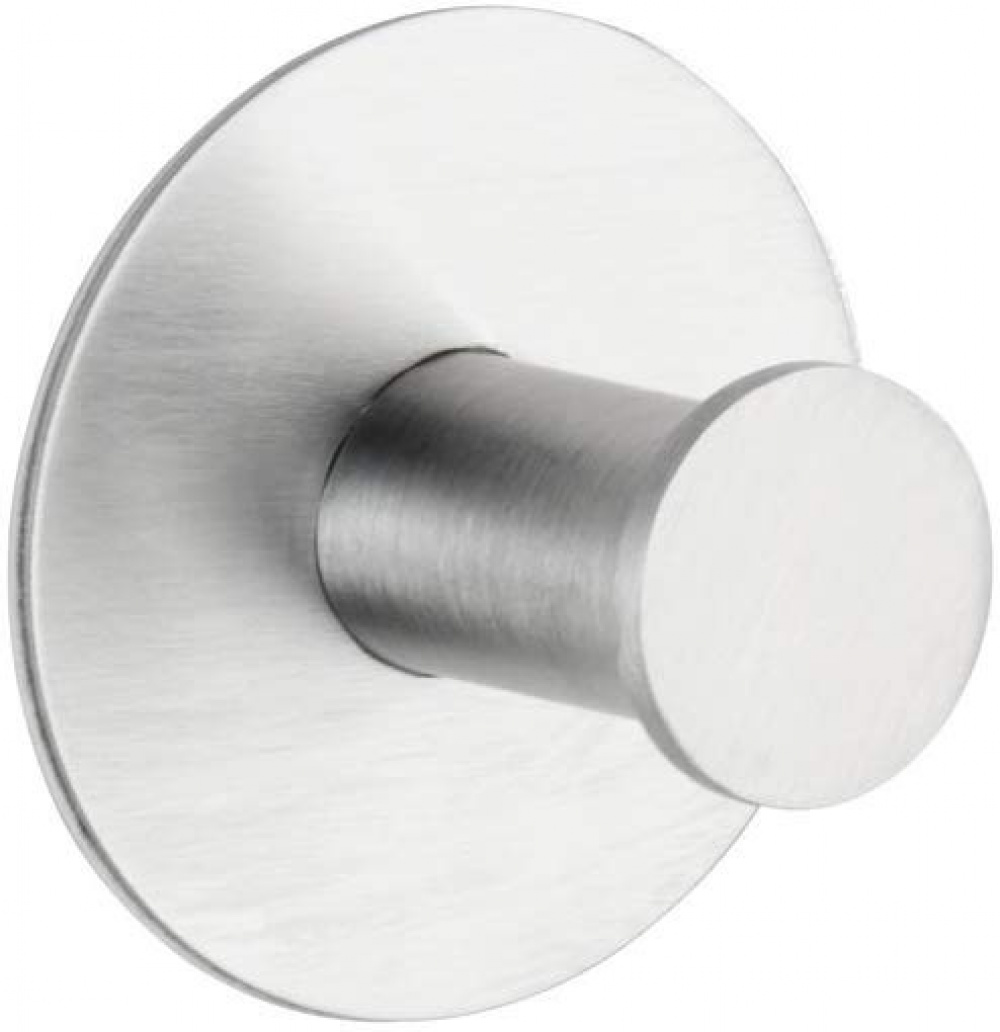 Hook, Self-adhesive, Round, CELANO, Ø 5 x 3,3 cm, Matt Stainless steel in the group Storage / Magnets and adhesives / Self-adhesive hooks at SmartaSaker.se (41537)