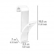Hooks for Towel radiators, Set of 2, HANDTUCHHEIZKÖRPER, 2,5 x 7 x H 10,5, Clear Hooks for Towel radiators, Set of 2, HANDTUCHHEIZKÖRPER, 2,5 x 7 x H 10,5, Clear