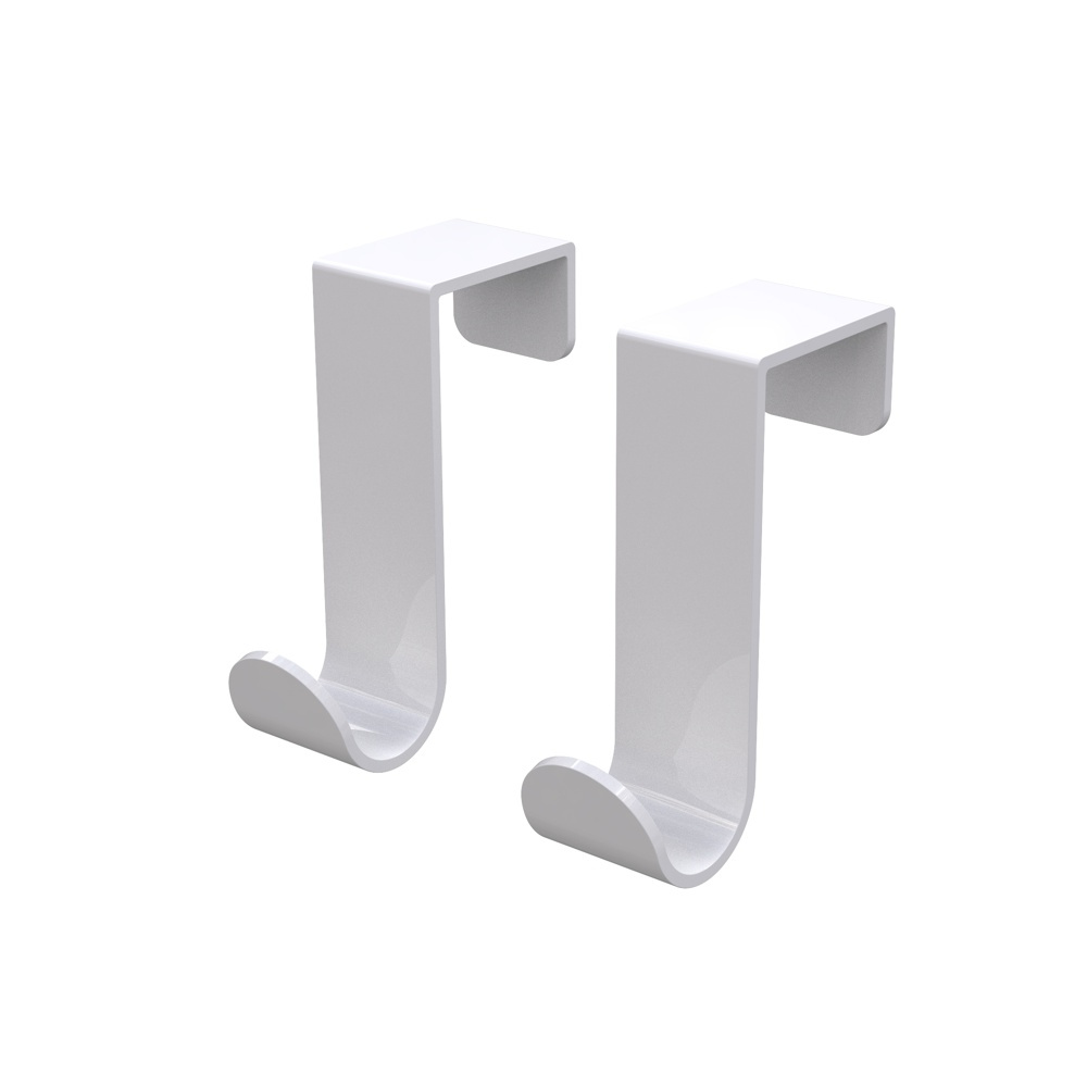 Hooks over cabinet door, Set of 2, J-HOOKS, White in the group Storage / Bedroom storage / Over door hooks at SmartaSaker.se (41546)