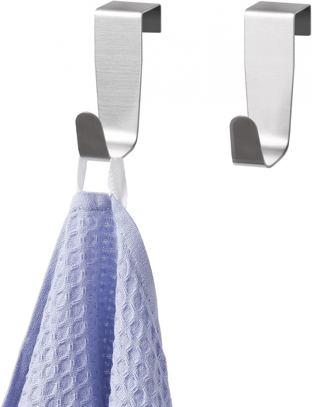 Hooks over cabinet door, Set of 2, Brushed stainless steel, SIMPLY SMART, Silver in the group Storage / Bedroom storage / Over door hooks at SmartaSaker.se (41548)
