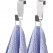 Hooks over cabinet door, Set of 2, Brushed stainless steel, SIMPLY SMART, Silver Hooks over cabinet door, Set of 2, Brushed stainless steel, SIMPLY SMART, Silver