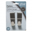 Hooks over cabinet door, Set of 2, Brushed stainless steel, SIMPLY SMART, Silver Hooks over cabinet door, Set of 2, Brushed stainless steel, SIMPLY SMART, Silver