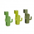 Hooks for cabinet doors, Set of 3, CACTUS, 5,5 x 4 x H 9 cm, Green Hooks for cabinet doors, Set of 3, CACTUS, 5,5 x 4 x H 9 cm, Green