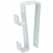Hooks for cabinet /kitchen door, Set of 2, TOWER, Yamazaki, White Hooks for cabinet /kitchen door, Set of 2, TOWER, Yamazaki, White
