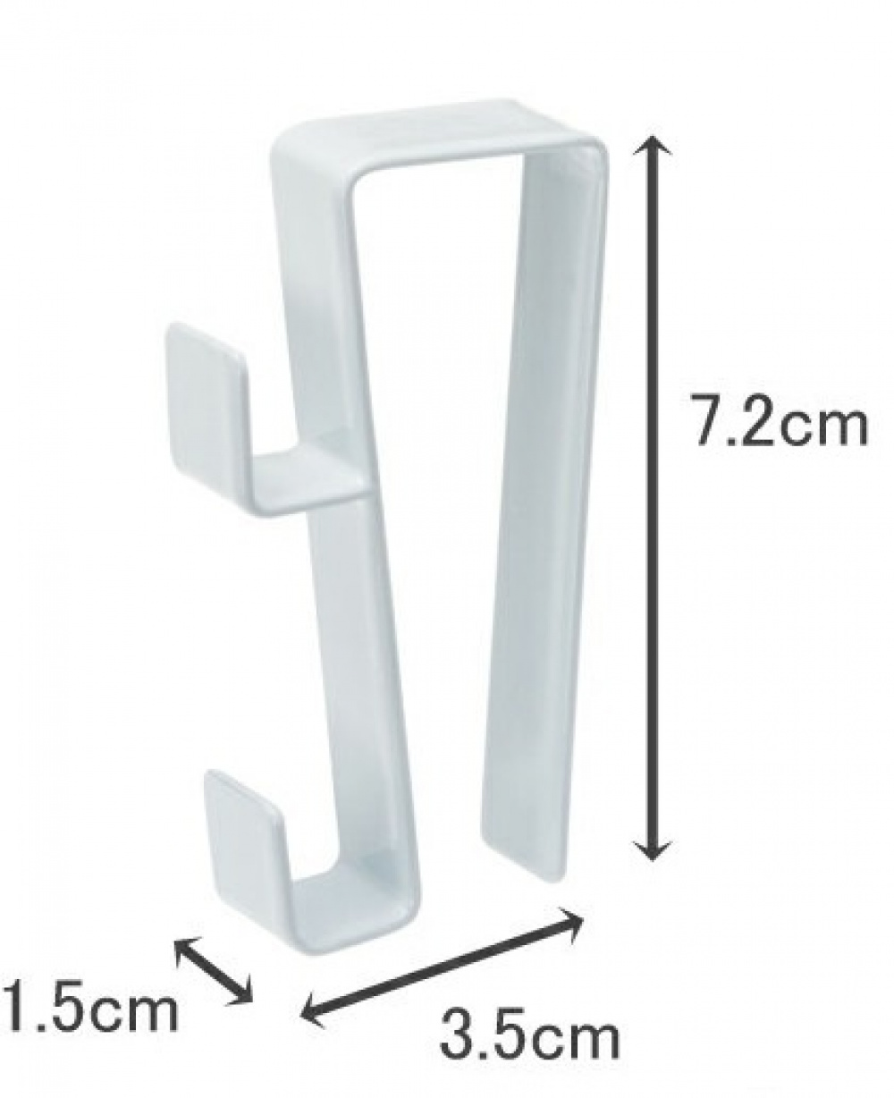 Hooks for cabinet /kitchen door, Set of 2, TOWER, Yamazaki, White in the group Storage / Bedroom storage / Over door hooks at SmartaSaker.se (41553)