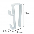 Hooks for cabinet /kitchen door, Set of 2, TOWER, Yamazaki, White Hooks for cabinet /kitchen door, Set of 2, TOWER, Yamazaki, White