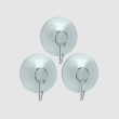 Hooks suction cup, Set of 3, VENTOUSE Ø 4 cm, Clear Hooks suction cup, Set of 3, VENTOUSE Ø 4 cm, Clear