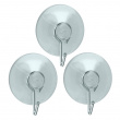 Hooks suction cup, Set of 3, VENTOUSE Ø 4 cm, Clear Hooks suction cup, Set of 3, VENTOUSE Ø 4 cm, Clear