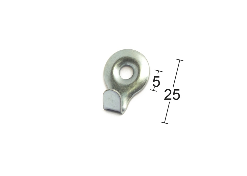Hooks flat, small, 2,5 cm, HABO, Metal in the group Storage / Hallway storage / Hooks and hangers at SmartaSaker.se (41556)