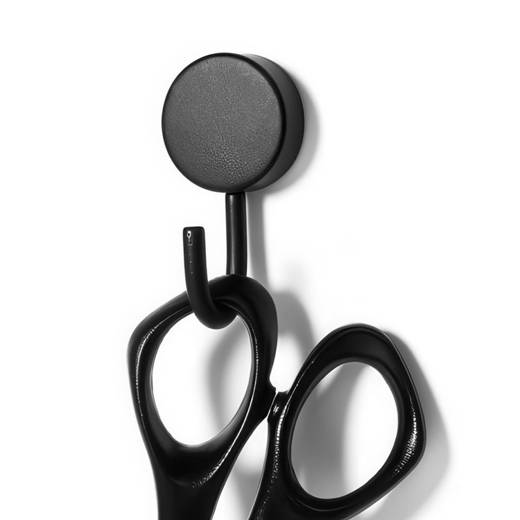 Hooks Magnetic, Set of 2, PORTA, Ø 2,5 x H 5 cm, Black in the group Storage / Magnets and adhesives / Magnetic Hooks at SmartaSaker.se (41557)