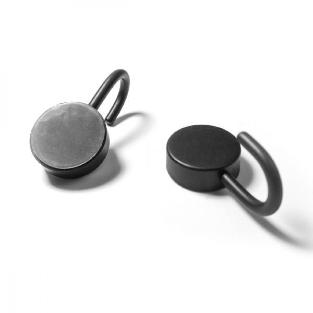 Hooks Magnetic, Set of 2, PORTA, Ø 2,5 x H 5 cm, Black in the group Storage / Magnets and adhesives / Magnetic Hooks at SmartaSaker.se (41557)