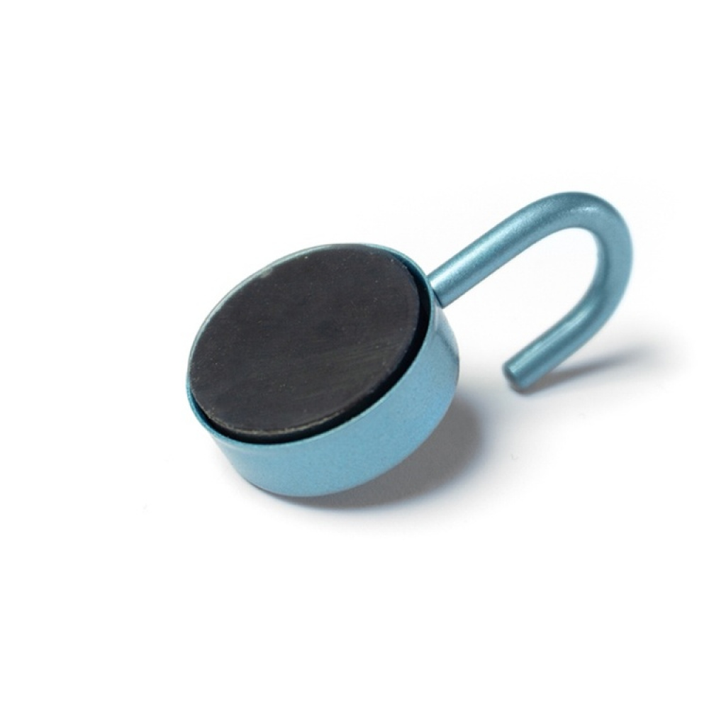 Hooks Magnetic, Set of 2, PORTA, Ø 2,5 x H 5 cm, Silver blue in the group Storage / Magnets and adhesives / Magnetic Hooks at SmartaSaker.se (41558)