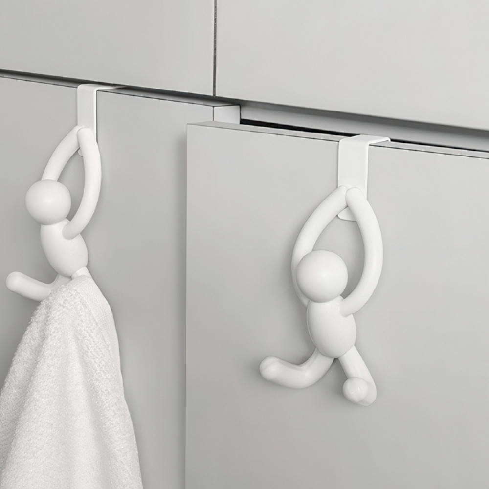 Hooks, over cabinet door, set of 2, BUDDY, Umbra, White in the group Storage / Bedroom storage / Over door hooks at SmartaSaker.se (41561)