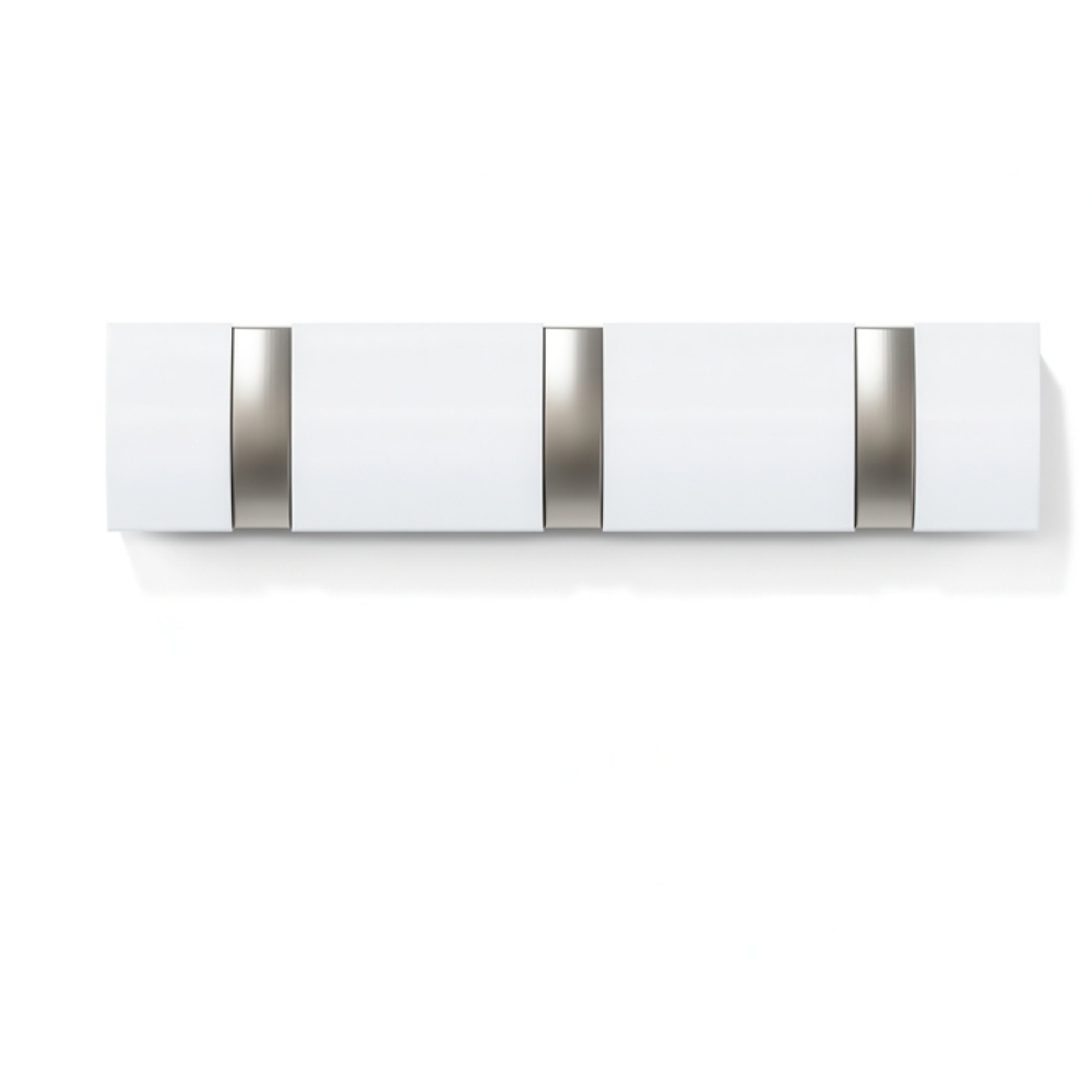 Hook Rack, UMBRA FLIP 3 HOOK, White / Nickel in the group Storage / Hallway storage / Hooks and hangers at SmartaSaker.se (41562)