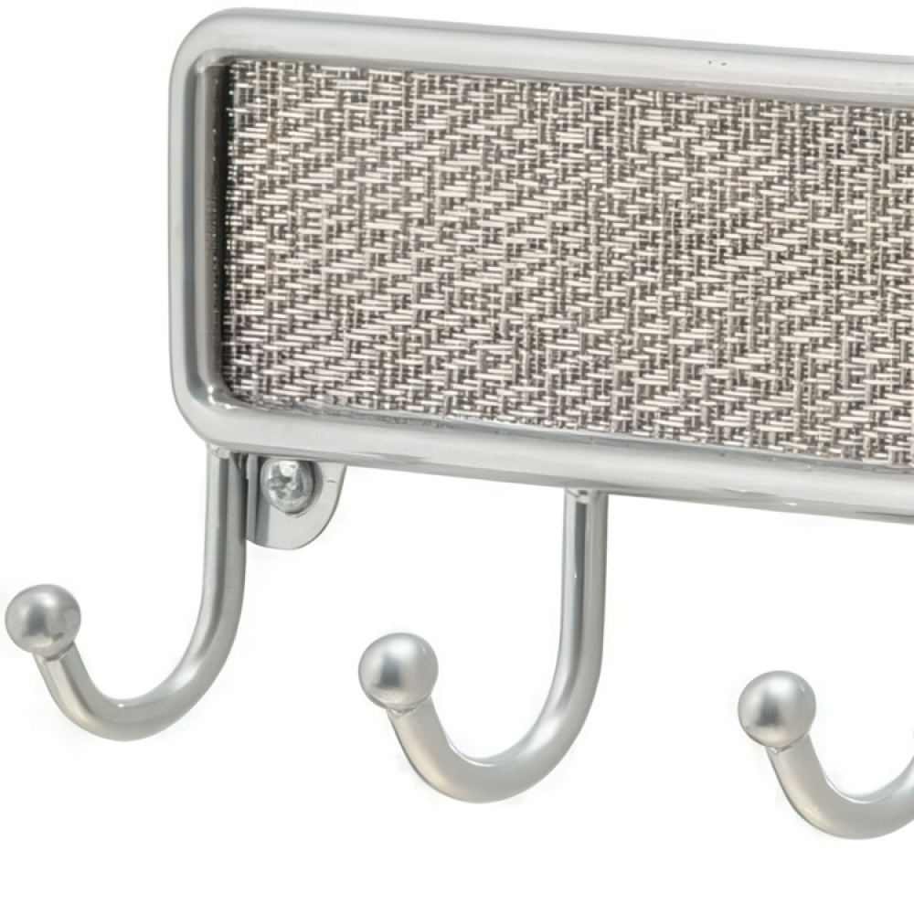 Key Rack with 5 hooks, TWILLO METALLICO, 20,5 x 3 x H 7 cm, Silver in the group Storage / Hallway storage / Hooks and hangers at SmartaSaker.se (41564)