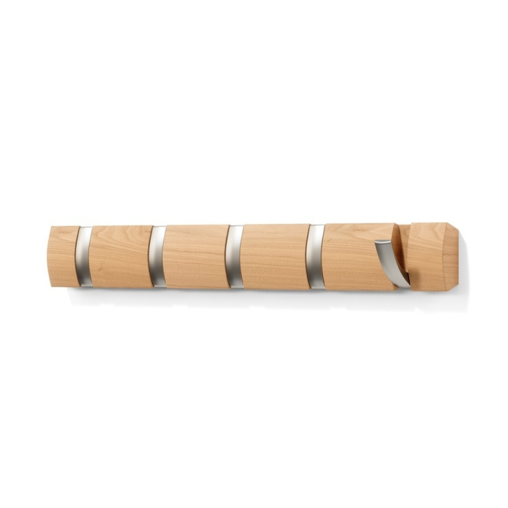 Hook Rack, UMBRA FLIP 5 HOOK, 51 x H 6,5 cm in the group Storage / Hallway storage / Hooks and hangers at SmartaSaker.se (41565)