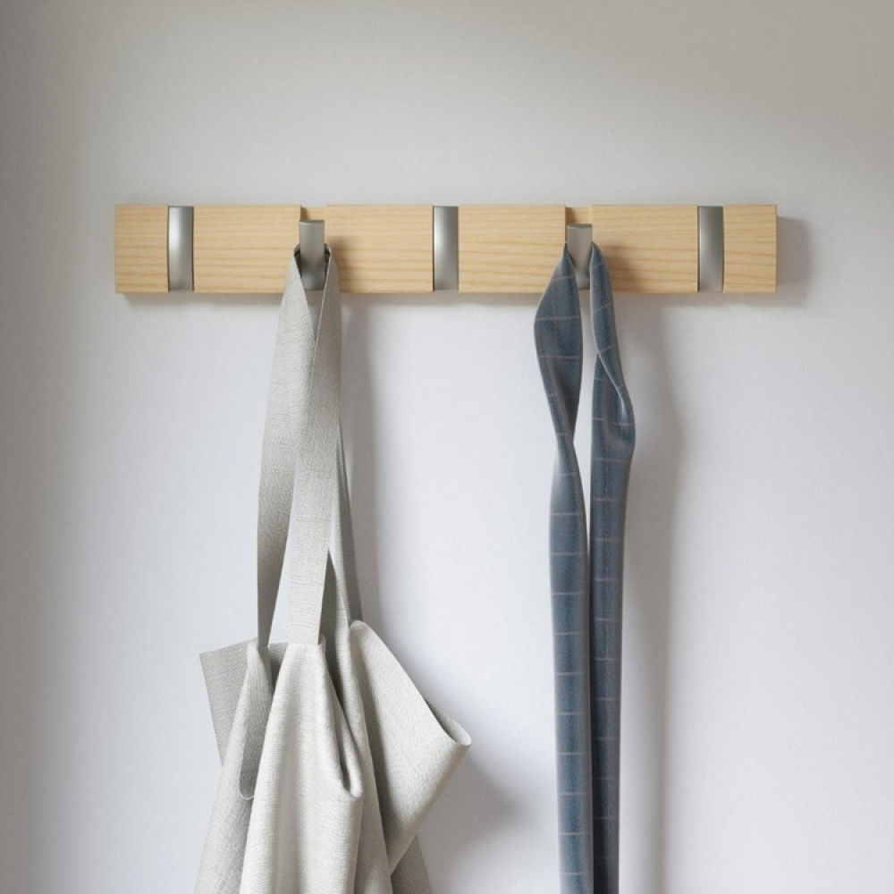 Hook Rack, UMBRA FLIP 5 HOOK, 51 x H 6,5 cm in the group Storage / Hallway storage / Hooks and hangers at SmartaSaker.se (41565)