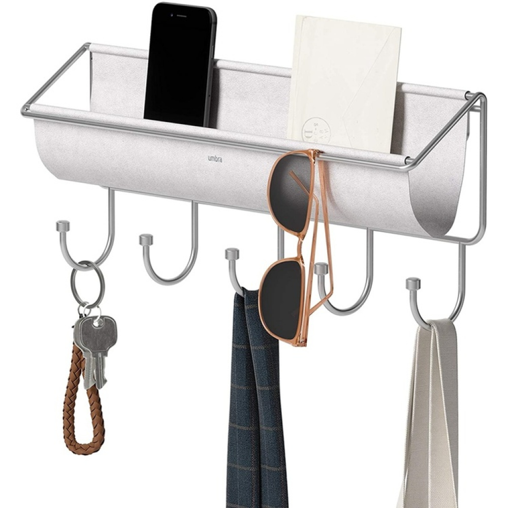 Hooks and storage, UMBRA HAMMOCK ORGANIZER, 41,5 x H 18 cm, Light Grey in the group Storage / Hallway storage / Hooks and hangers at SmartaSaker.se (41567)