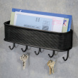 Poststand & hooklist, TWILLO WALL LETTER RACK, Black