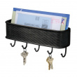 Poststand & hooklist, TWILLO WALL LETTER RACK, Black
