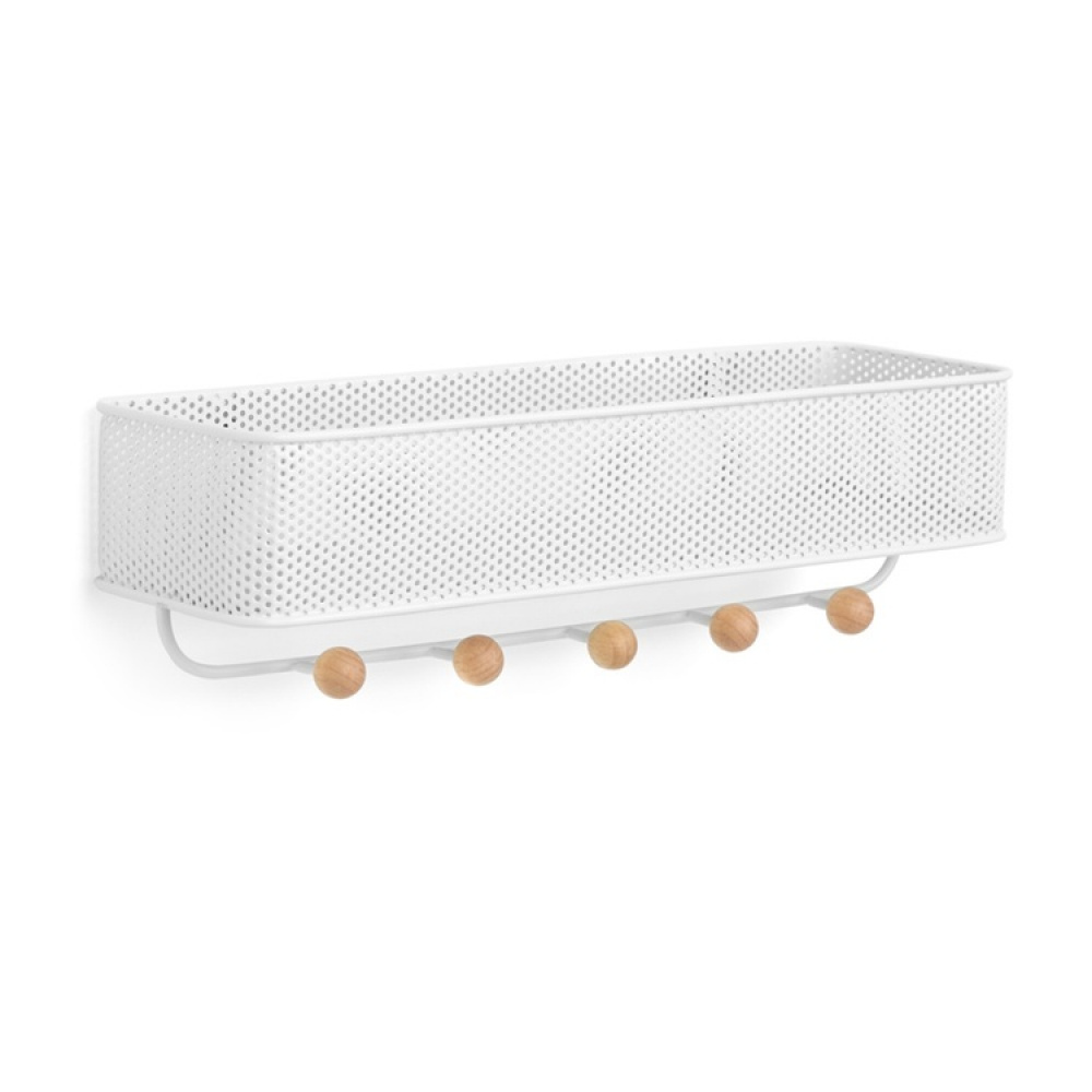 Hooks with shelf, ESTIQUE, Umbra, 32 x 9 x H 9 cm in the group Storage / Hallway storage / Hooks and hangers at SmartaSaker.se (41570)