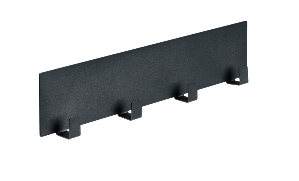 Four hook, Self-adhesive & magnetic, BLACK HOOK RAIL, 30 x 2 x H 6,5, Black in the group Storage / Magnets and adhesives / Magnetic Hooks at SmartaSaker.se (41575)