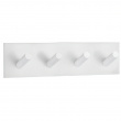 Four hook, Self-adhesive, BESLAGSBODEN, 18 x H 4,5 cm, White Four hook, Self-adhesive, BESLAGSBODEN, 18 x H 4,5 cm, White