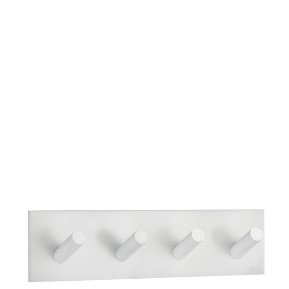Four hook, Self-adhesive, BESLAGSBODEN, 18 x H 4,5 cm, White in the group Storage / Magnets and adhesives / Self-adhesive hooks at SmartaSaker.se (41576)