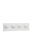 Four hook, Self-adhesive, BESLAGSBODEN, 18 x H 4,5 cm, White Four hook, Self-adhesive, BESLAGSBODEN, 18 x H 4,5 cm, White