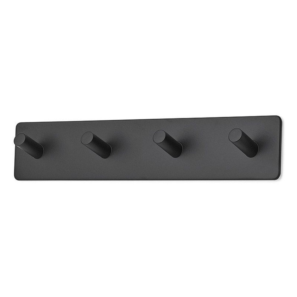 Hook strip, 4 hooks, Self-adhesive, Angular, HABO EDGE, 26 x H 5 cm in the group Storage / Magnets and adhesives / Self-adhesive hooks at SmartaSaker.se (41580)