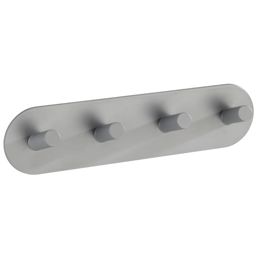 Hook Strip, Four hook, Self-adhesive, Metal, PIENCO QUADRO in the group Storage / Hallway storage / Hooks and hangers at SmartaSaker.se (41582)