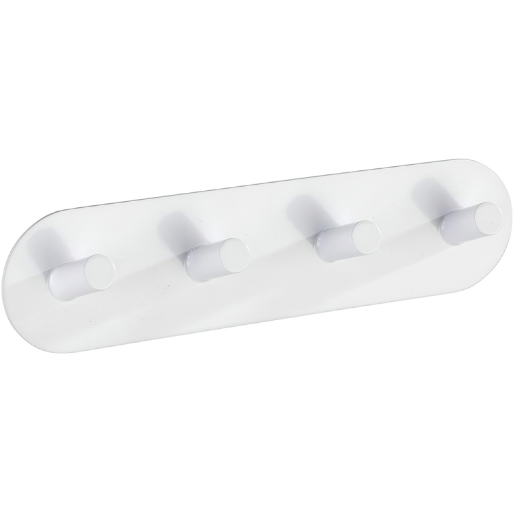 Hook Strip, Four hook, Self-adhesive, Metal, PIENCO QUADRO in the group Storage / Hallway storage / Hooks and hangers at SmartaSaker.se (41582)