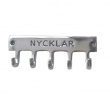 Hook strip, NYCKLAR, 12 x 3 x H 4 cm, Exmez, Sand-cast aluminum Hook strip, NYCKLAR, 12 x 3 x H 4 cm, Exmez, Sand-cast aluminum