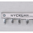 Hook strip, NYCKLAR, 12 x 3 x H 4 cm, Exmez, Sand-cast aluminum Hook strip, NYCKLAR, 12 x 3 x H 4 cm, Exmez, Sand-cast aluminum