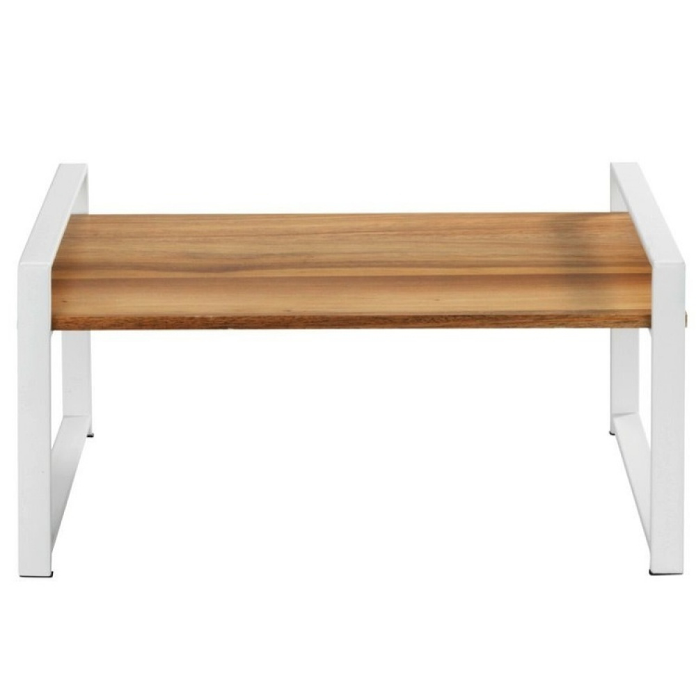 Shelf for spices, ACACIA SINGLE SHELF, 40 x 20 x H 20 cm, White / Brown in the group Storage / Kitchen storage / Kitchen cabinet organizers at SmartaSaker.se (41594)