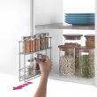Spice Rack, SLIDE-OUT, 28 x 6 x H 22 cm, Silver Spice Rack, SLIDE-OUT, 28 x 6 x H 22 cm, Silver