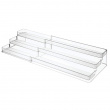 Spice Rack, Expandable, 3-Tiered, ID CABINET ORGANIZER, 42,5 to 66,5 cm, Transparent Spice Rack, Expandable, 3-Tiered, ID CABINET ORGANIZER, 42,5 to 66,5 cm, Transparent