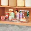Spice Rack, Expandable, 3-Tiered, ID CABINET ORGANIZER, 42,5 to 66,5 cm, Transparent Spice Rack, Expandable, 3-Tiered, ID CABINET ORGANIZER, 42,5 to 66,5 cm, Transparent