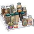 Spice Rack, 4-Tiered, STADIUM SHELF, 27,3 x 28 x H 9 cm, Clear Spice Rack, 4-Tiered, STADIUM SHELF, 27,3 x 28 x H 9 cm, Clear