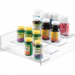Spice Rack, 4-Tiered, STADIUM SHELF, 27,3 x 28 x H 9 cm, Clear Spice Rack, 4-Tiered, STADIUM SHELF, 27,3 x 28 x H 9 cm, Clear