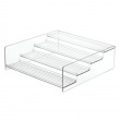 Spice Rack, 4-Tiered, STADIUM SHELF, 27,3 x 28 x H 9 cm, Clear Spice Rack, 4-Tiered, STADIUM SHELF, 27,3 x 28 x H 9 cm, Clear