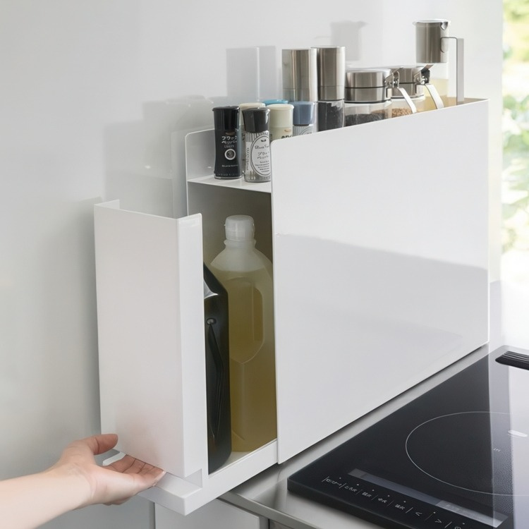 Steel cabinet, PULL-OUT SEASONING RACK, 50 x 12,5 x H 36,7 cm, Yamazaki in the group Storage / Kitchen storage / Kitchen cabinet organizers at SmartaSaker.se (41605)