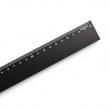 Ruler, Aluminium, 30 cm, DESKSTORE SIZE, Black