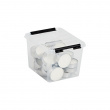 Box, Small, SMARTSTORE 3L, CLASSIC, 21 x 17 x H15 cm, Clear / Black Box, Small, SMARTSTORE 3L, CLASSIC, 21 x 17 x H15 cm, Clear / Black