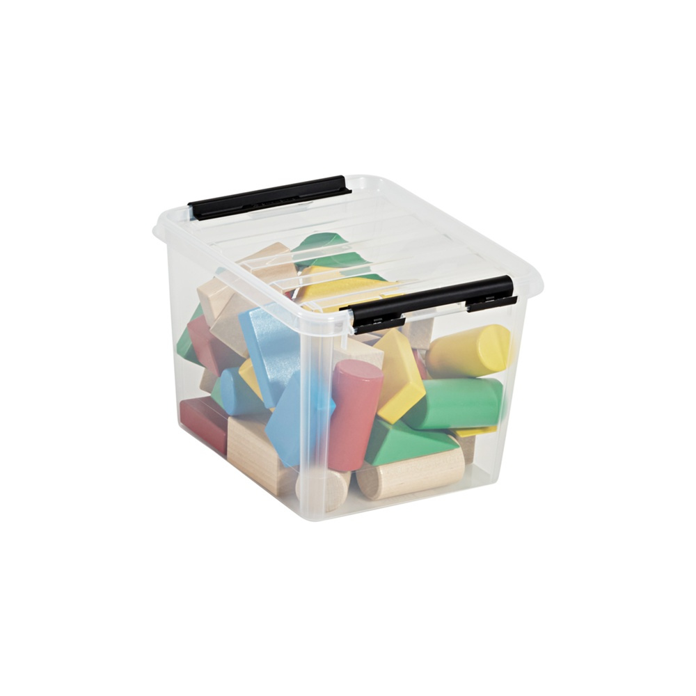 Box, Small, SMARTSTORE 3L, CLASSIC, 21 x 17 x H15 cm, Clear / Black in the group Storage / Storage boxes / Mini organizers / Boxes at SmartaSaker.se (41649)