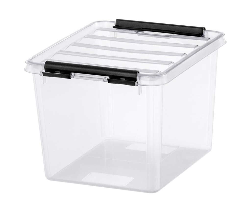 Box, Small, SMARTSTORE 3L, CLASSIC, 21 x 17 x H15 cm, Clear / Black in the group Storage / Storage boxes / Mini organizers / Boxes at SmartaSaker.se (41649)
