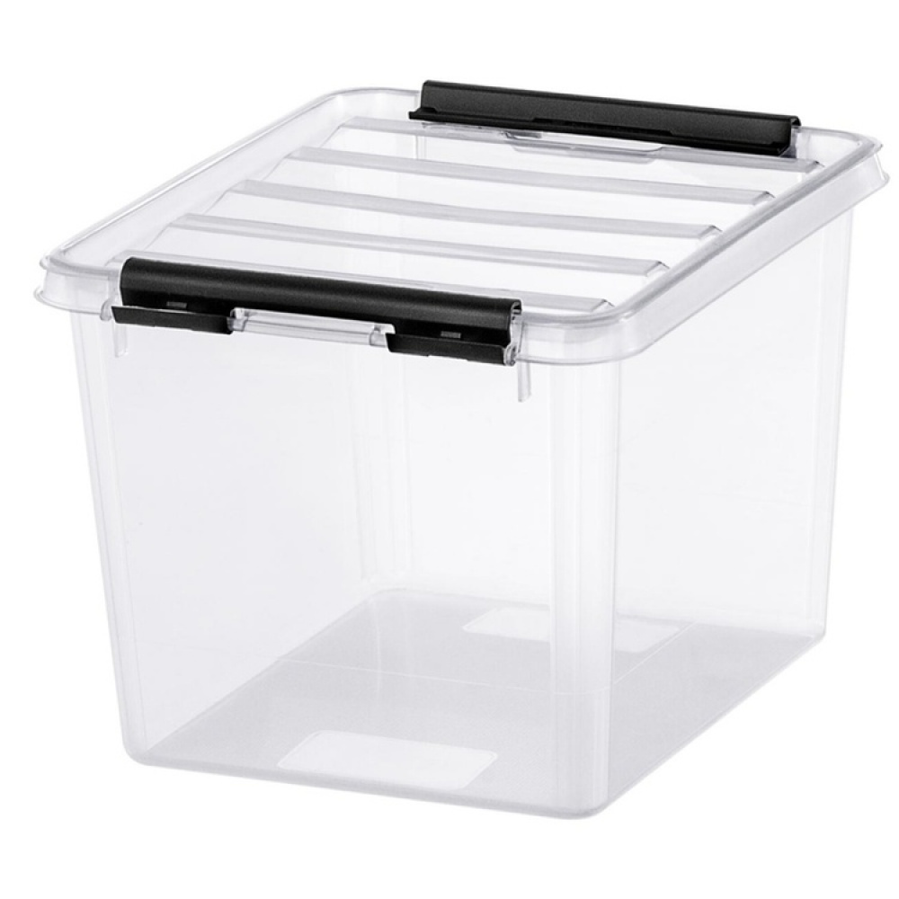 Box, Small, SMARTSTORE 3L, CLASSIC, 21 x 17 x H15 cm, Clear / Black in the group Storage / Storage boxes / Mini organizers at SmartaSaker.se (41649)