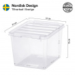 Box, Small, SMARTSTORE 3L, CLASSIC, 21 x 17 x H15 cm, Clear / Black Box, Small, SMARTSTORE 3L, CLASSIC, 21 x 17 x H15 cm, Clear / Black