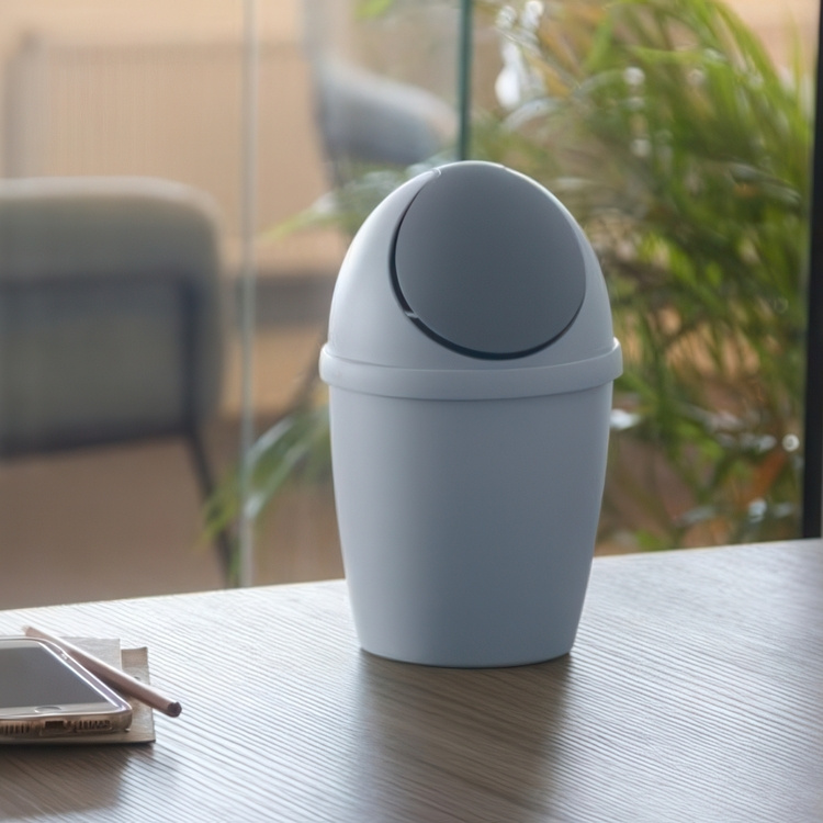 Small Trash can with Swing lid, TIGLIO TABLE BIN, Ø 14 x H 22 cm in the group Storage / Bathroom storage / Waste bins at SmartaSaker.se (41650)