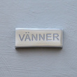 Sign, VÄNNER, 5 x H 2 cm, Exmez, Silver Sign, VÄNNER, 5 x H 2 cm, Exmez, Silver